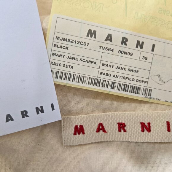 Marni Scarpa Orb Floral Mary Jane Heels â Size 39 â With Box & Accessories - Picture 8 of 9